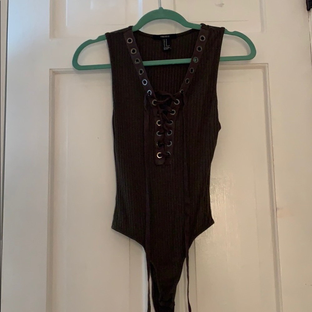 Green body suit